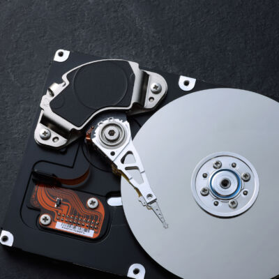 Opened Hard Drive